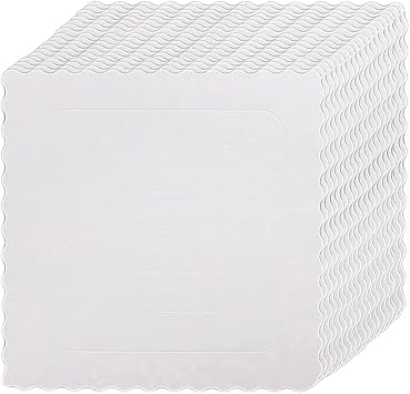 25 PCS 10 Inches Cakeboards for 8 Inch Cake, Mousse Cake Boards,cake,dessert,pastry display Cake Boards.Square-White