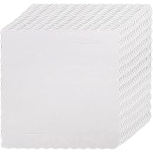 KINGREE 25 PCS Square Cake Boards,10 inch White Cake Boards,Food-graded Cardboard Cake Rounds Cake Base for Cake DIY,Dessert and Crafts Display