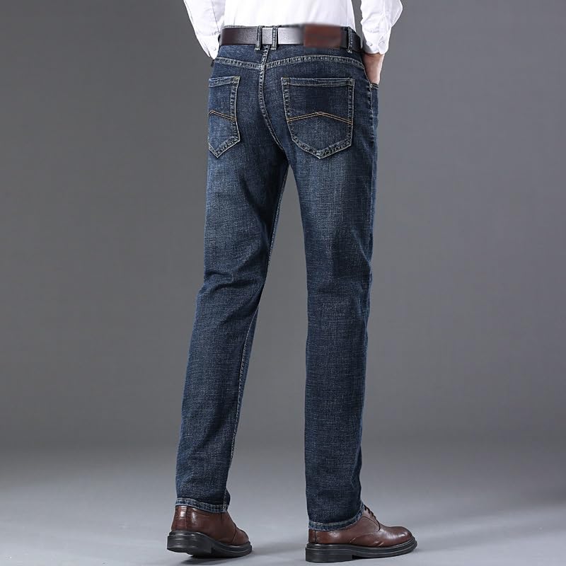 Straight Leg Jeans Business Denim Slim Fit Jeans Pants4
