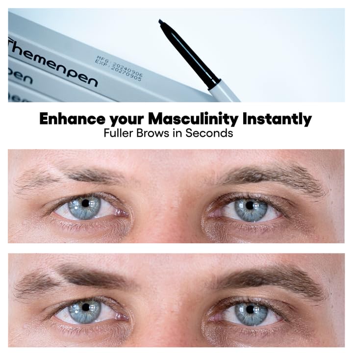 Image of The Men Pen Ultimate Grooming & Eye Revival System for Men | Trimming & Defining Brows - Black