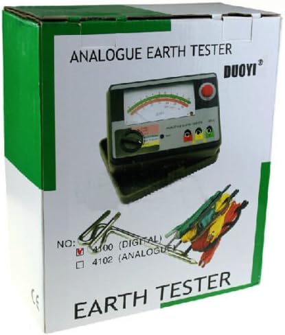 Update DY4100 Digital Earth Ground Resistance Tester Meter 2000Ω 0.01