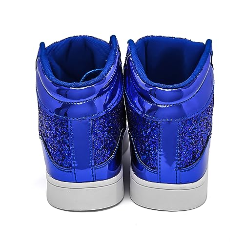 Image of IGxx Gold Shoes Sparkly Men Glitter Shiny Sequin Metallic Boots