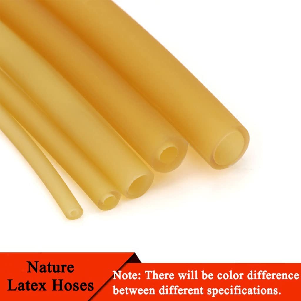 Mangueras de goma de látex Natural de 1M/3M, tubo de látex de alta elasticidad de 5-12mm de diámetro interior for transporte médico/cuerda for atar/tirachinas(3 Meters,Id 12mm X 17mm Od)