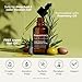 Gya Labs Rosemary & Castor Hair Styling Oil - 4 Fl Oz - Rosemary To Strengthen Hair - Protect & Tame Frizz - Hydrate Dry Scalp with 0.17 Fl Oz Deep Revival Argan Oil