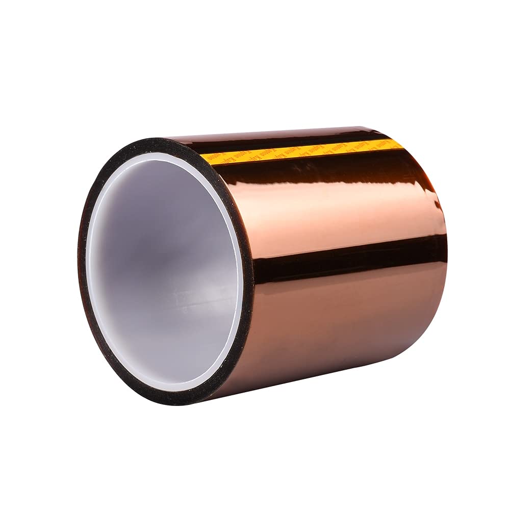 Lysee 3D Printer Parts & Accessories - High Temperature Resistant Tape Heat Dedicated Tape Polyimide Adhesive Tape 50mm 100mm 200mm x 33M for 3D Printer Tape Part - (Size: 200mm)