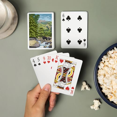 Baraja de Póker Black Bears and Stream 52 Cartas miniatura 2