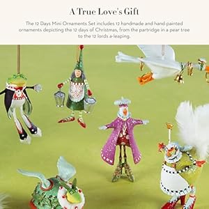 MACKENZIE-CHILDS Patience Brewster 12 Days Christmas Ornament, Christmas Tree Ornament, Mini Ornaments Set MACKENZIE CHILDS Patience Brewster 12 Days Christmas Ornament Christmas Tree Ornament Mini Ornaments Set