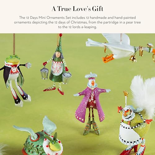 MACKENZIE-CHILDS-Patience-Brewster-12-Days-Christmas-Ornament-Christmas-Tree-Ornament-Mini-Ornaments-Set MACKENZIE CHILDS Patience Brewster 12 Days Christmas Ornament Christmas Tree Ornament Mini Ornaments Set