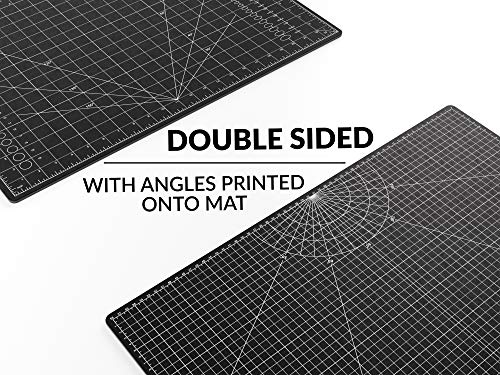 Xnm Creations Premium Self Healing Cutting Mat - 18 Inches By 24 Inches - A2, 3 Layer Quality Pvc Construction - Dual Sided, Imperial And Metric Grid Lines - Perfect For Cutting, Sewing, And Crafts #TOP4