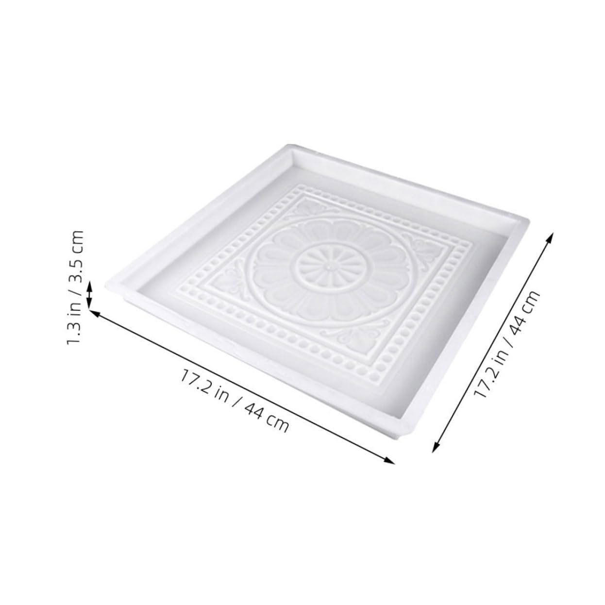 Homoyoyo Molde Para Baldosas De Reutilizable Molde De Hormigón Práctico Diseño Fácil De Usar Para Jardines y Patios 40x40cm 3.5cm De Grosor