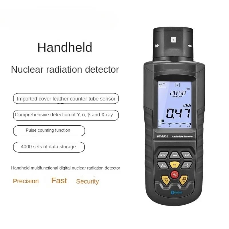 Contador Geiger, DT-9501 Contador Geiger Detector de radiación nuclear Dosis personal mármol