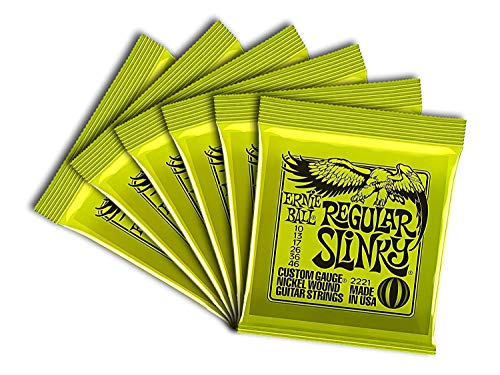 Image of Ernie Ball Regular Slinky Nickel Wound Electric Guitar Strings - 10-46 Gauge (Pack of 60)
