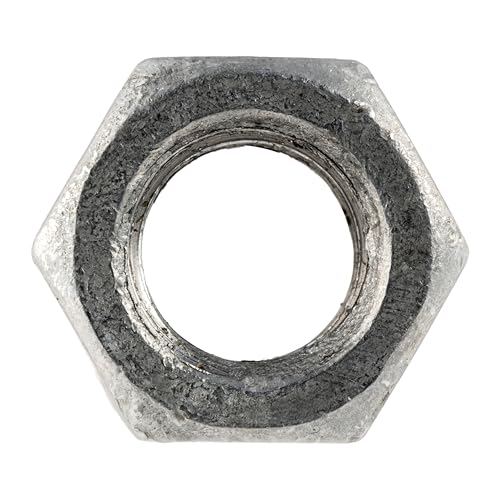Image of 5 /16 inch-18 (100 Pack) Galvanized Grade 2 Hex Nuts, Coarse Thread, Hot Dipped, Industrial /Commercial Grade ASME B18.2.2 by Makers Bolt