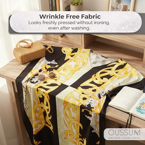Image of Oussum Women Kaftan Plus Size Polyester Summer Lightweight Caftan Swimsuit Cover Ups Maxi African Mumu Lounge House Dress