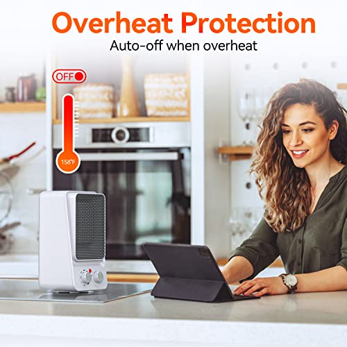 image for STORMHERO Fan Heater, Portable Electric Space Heater, 1500W/750W House