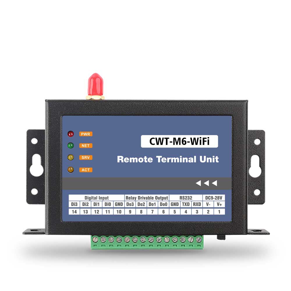CWT-M4-WIFI 4Di + 4DO (Transistor) WiFi Modbus IO Module