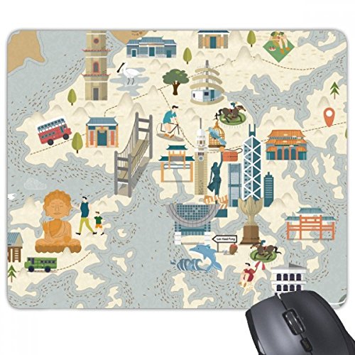 Tapis de souris Hong Kong fini les glissements avec ce caoutchouc antidérapant