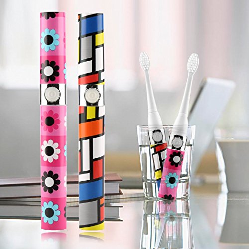 Eshion Sonicare Portable Travel Sonic Rechargeable Toothbrush Colorful (3 Replacement Brush Heads) #TOP1