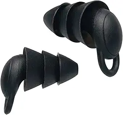 Tampão De Ouvido Abafador Ruídos Diminui Ronco Barulho Ideal para Natação Dormir Estudar (Preto)