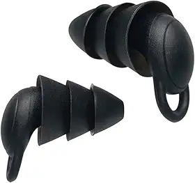 Tampão De Ouvido Abafador Ruídos Diminui Ronco Barulho Ideal para Natação Dormir Estudar (Preto)