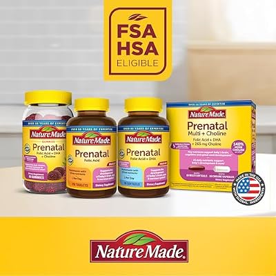 Nature Made Prenatal Vitamins for Women with Folic Acid + DHA, Prenatal Vitamin and Mineral Supplement for Daily Nutritional Support, 90 Softgels, 90 Day Supply