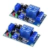 2PCS DC 12v Delay Relay Switch Turn On Off Switch Module with Time Timer Timing Adjustable Potentiometer LED Indicator Display