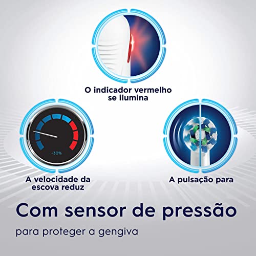 Oral-B Pro 2000 Sensi Ultrafino - Escova Elétrica Recarregável, 220V + 1 Refil Sensi Ultrafino