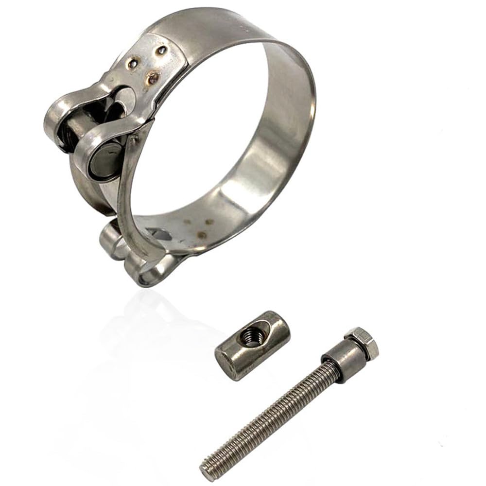Jubilee Clips - Morsetto per tubi in acciaio inox, circolari, per tubi dell'acqua, carburante, morsetti di fissaggio per tubi dell'acqua, 56 mm, 59 mm