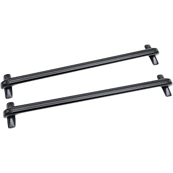 Set of 2 roof racks for car roof without rails universal roof rack made of aluminium cross bars with locks rail carrier 75 kg load capacity for bicycle carriers roof boxes ski holder