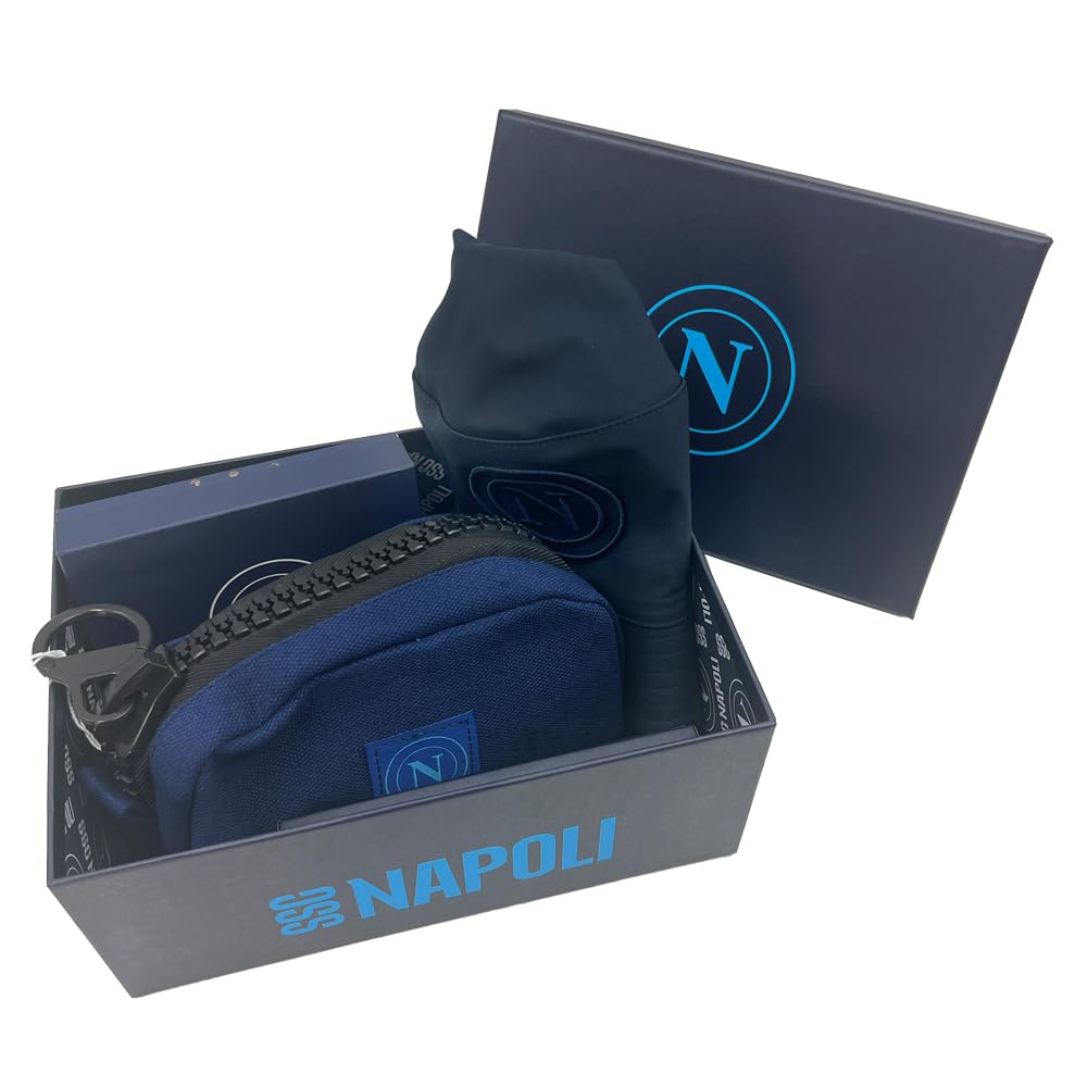 Set 4 prodotti in Box, Cappello, Portafoglio, portachiavi e Pochette Prodotto Ufficiale