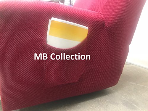 Stretch To Fit One Piece Lazy Boy Chair Recliner Slipcover, Stretch Fit Furniture Chair Recliner Cover With 3 Foam Pieces To Hid Extra Fabric, 4 Elastic Straps For Cover Stability(Burgundy) #TOP5