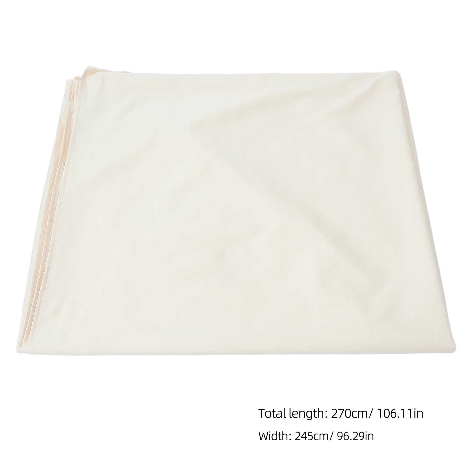 Drap Plat Extra Large 245x270cm en Coton Long-Staple Blanc