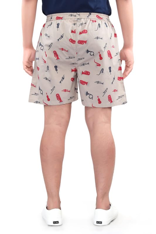 Image of UNOseven Shorts for Boys - 100% Cotton Printed with Side Pockets - Available from Size 7 Years to XL