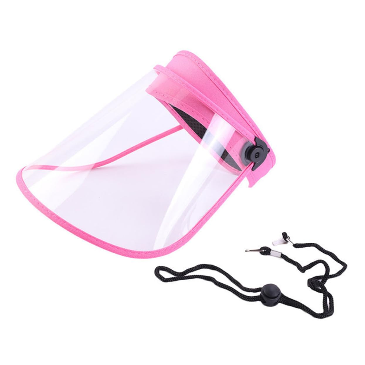 Angoily 2pcs Visor Hat Saliva Hat Top Hat Unisex Sun Caps Outdoor Hat Sun Visor Caps Clear Block Hat Spitting Hat Full Cap Pink High Transparency Protective Cap