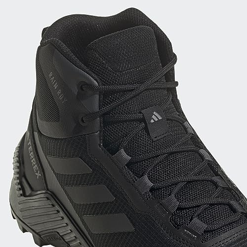 Adidas Herren Eastrail 2.0 Mid RAIN.RDY Waterproof Hiking Shoes, Core Black/Carbon/Grey Five, 43 1/3 EU
