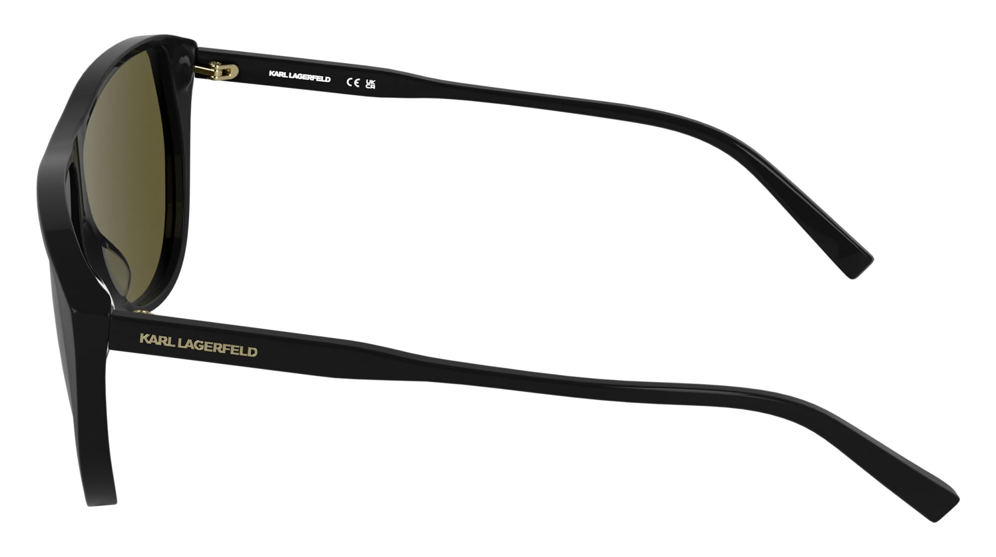 KARL LAGERFELD KL6227S okulary przeciwsłoneczne dla dorosłych unisex - czarne z jednolitymi brązowymi soczewkami