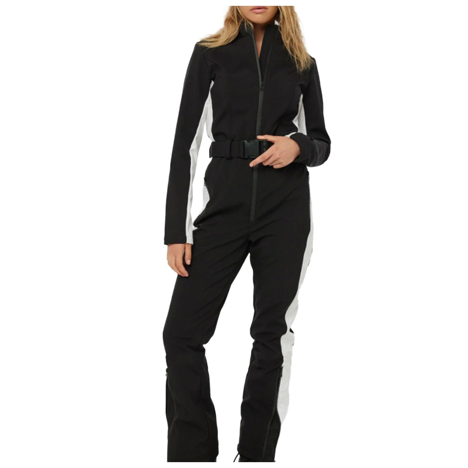 Produktbild von Winter Overall Warm Wasserdicht Damen Skianzug Einteiler - Wasserdicht Und Winddicht Für Winter Damen Skianzug Einteiler Wasserdicht Warm Kapuze