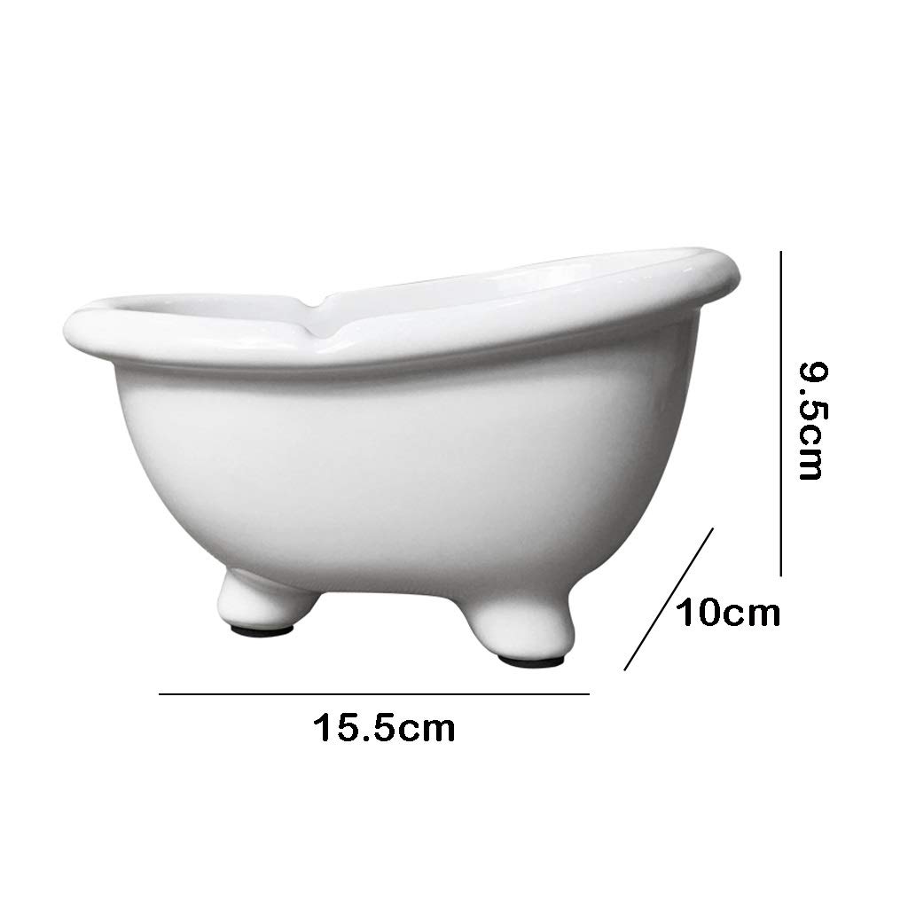 Posacenere da tavolo in ceramica, design creativo per vasca da bagno, regalo unico per fumatori, posacenere decorativo da tavolo