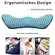 AHSBND Lendenwirbelkissen Memory Foam Lendenkissen Rückenkissen: Rückenstützkissen Ergonomisches Druckentlastung Rückenpolster für Bett Stuhl Auto Bürostuhl (Schwarz)
