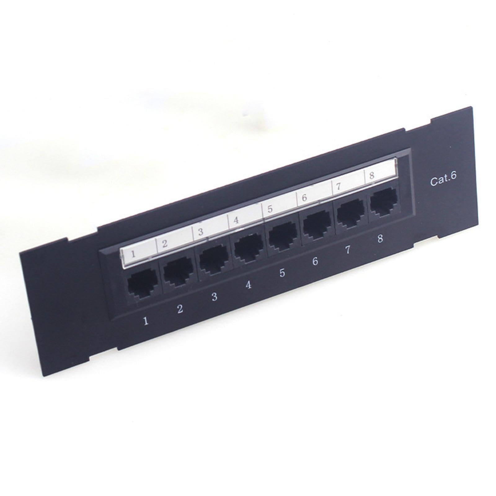 3 set di 8 porte schermate Patch Panel per Cat. 6 Gestione cavi ufficio facile da usare