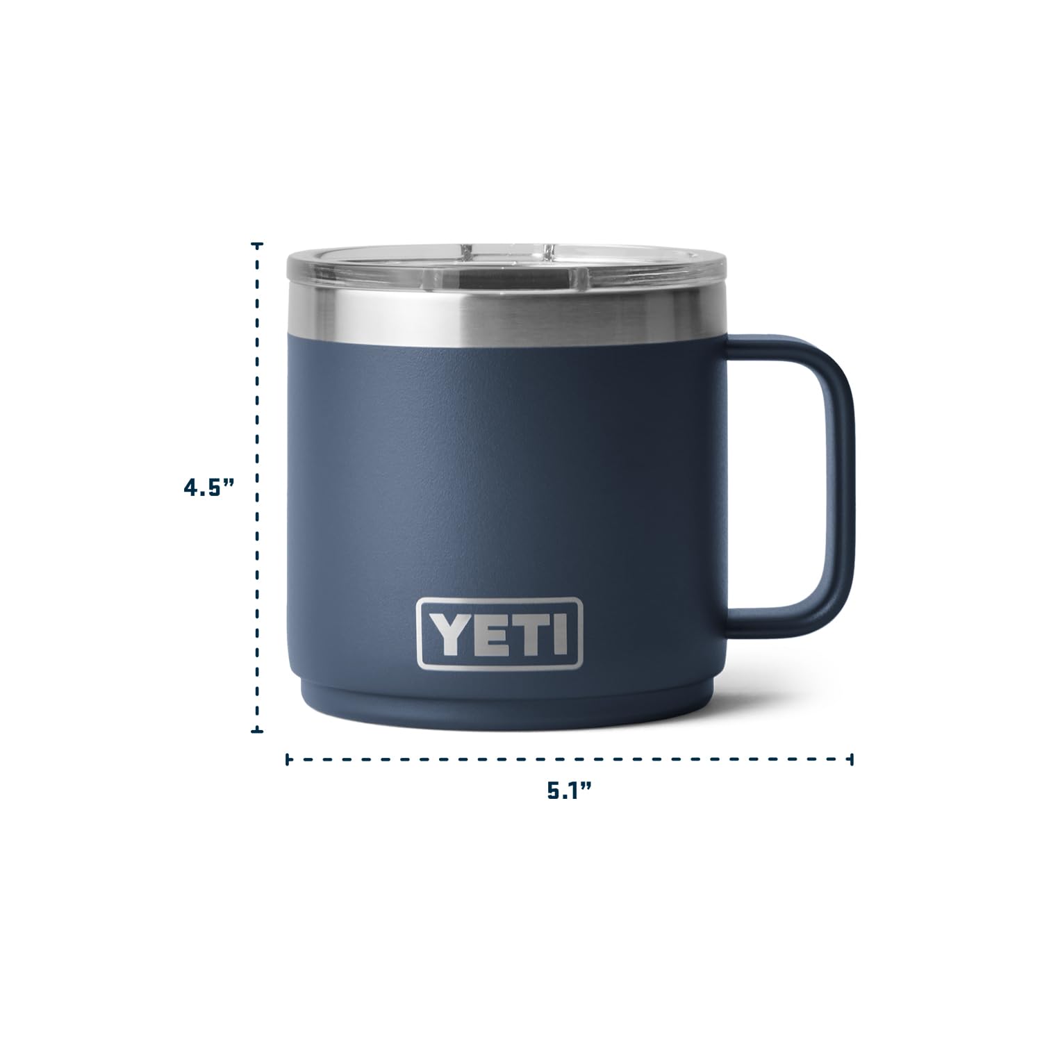 Amazon.com: YETI Rambler 14 oz Ceramic Lined Stackable Mug, Vacuum