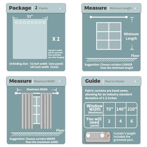 BGment Blackout Curtains for Nursery, Room Darkening Thermal Insulated Window Curtains for Kids Room, Noise Cancelling Heat Insulation Star and Moon Curtains for Bedroom, 2 Panels, Pink, 52 x 72 Inch - Thumbnail 6