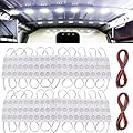 ROYFACC 120 LED Van Light Car Interior Light Bright White Lighting Dome Lamp Ceiling Work Lights Kit for Van Truck Auto Car Vehicle Caravan DC 12V (40 Modules, White)