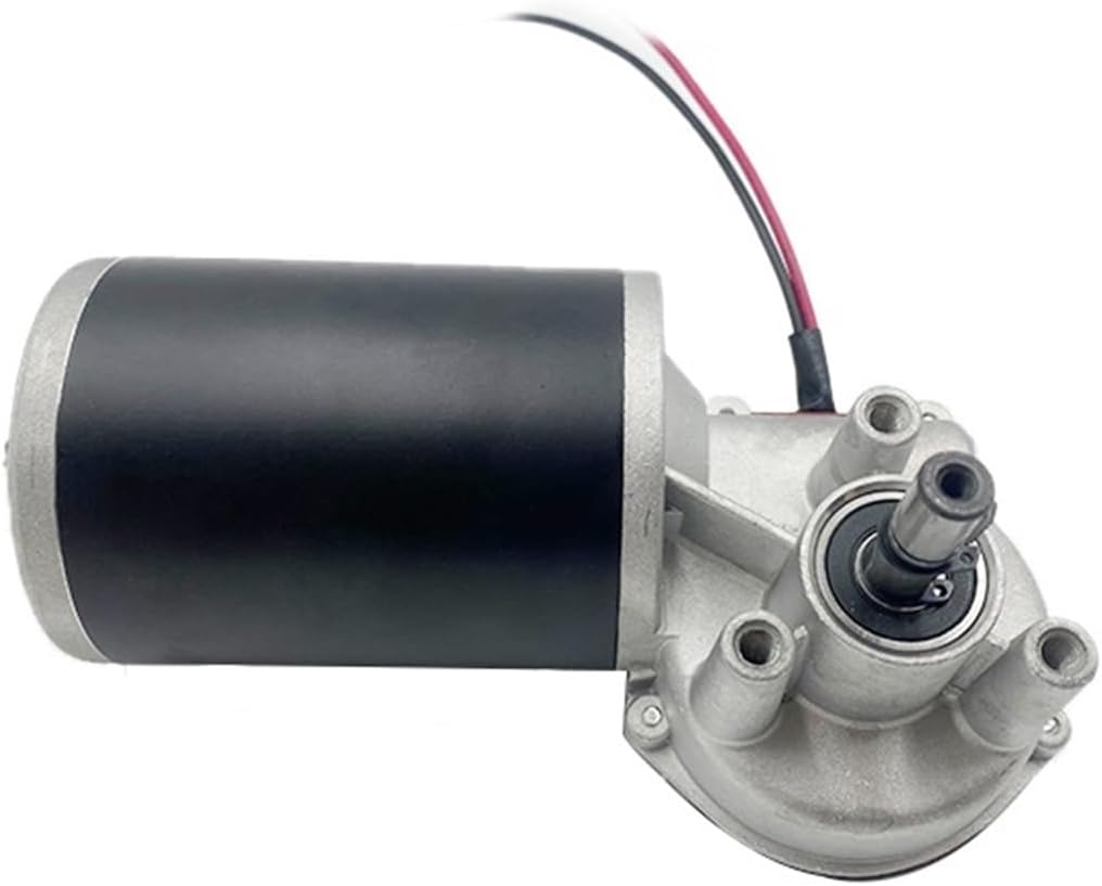 76mm 150W 24V 200rpm High Torque 60kg.cm High Speed Worm Gear Engine Permanent Magnet Electric DC Motor