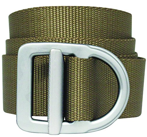 Bison Designs Delta Belt - by - Light Duty 38mm - USA Made - Brown XL, Coyote Brown, up to 46