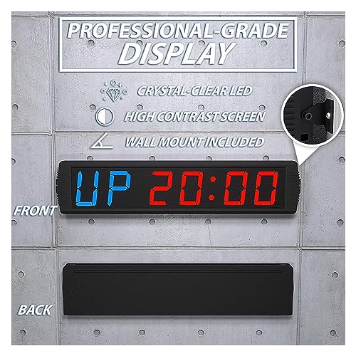 Temporizador digital deportivo 4 pulgadas aluminio azul miniatura 7