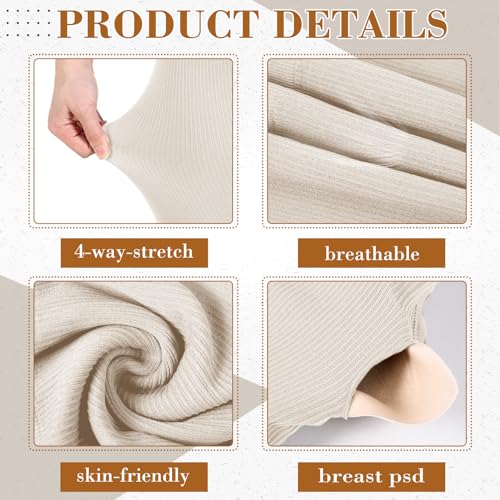 4 Pcs Women's Workout Sets Pilates Exercise Outfit Ribbed Scoop Neck Sports Bra Shorts Leggings Gym Clothes Set4