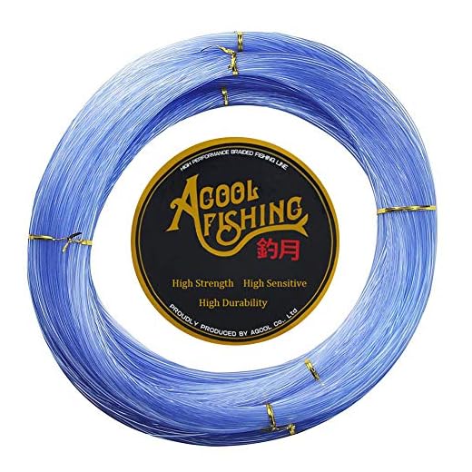 Monofilament Fishing Line 547yards - Clear Nylon Fishing Leader Line Super Strong Abrasion Resistant Low Memory Mono Fishing Lines Speargun Line for Saltwater Freshwater 13 lbs -396 lbs