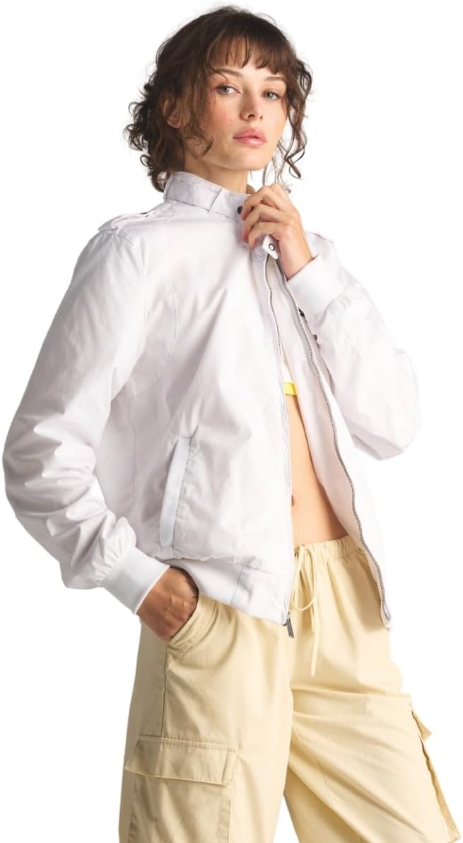 Members Only Women's Classic Iconic Racer Jacket | Spring Jackets for Women | Slim Fit | Womens Jacket | Bomber Jacket Womens - Image 5