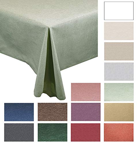 Tischdecken-Serie"Panama Uni" rund 140 Hellgrün Cover